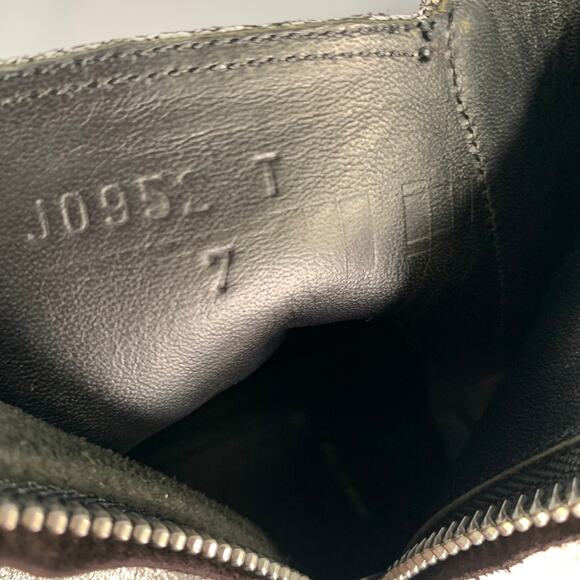 TOM FORD Size 7 Silver Metallic Leather Boots